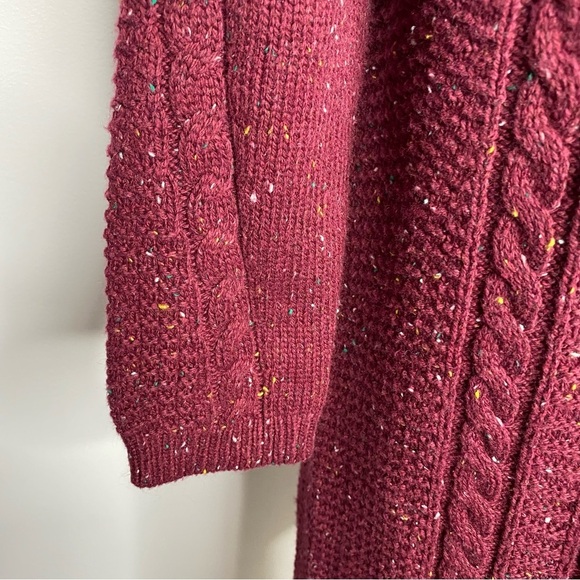 Style & Co Burgundy Duster Cardigan - Picture 10 of 14